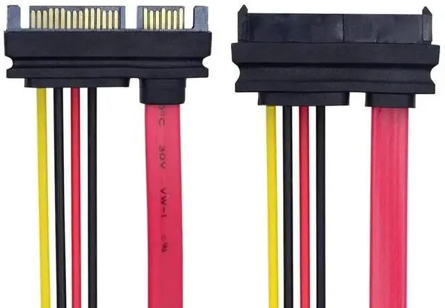 Main image of SFF-8482 SAS 29 Pin to SATA 22Pin Hard Drive RAID Extension Cable, SAS to 22 Pin SATA Data & Power Integrated Cable