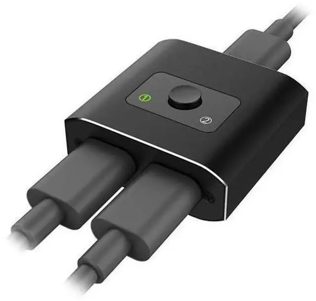 Main image of YXwin Aluminum Bi-Directional HDMI Switch, 2 In 1 Out /1 In 2 Out HDMI Switcher, No External Power Needed, Supports 4K, 3D, 1080P for Xbox, PS4, Roku, HDTV