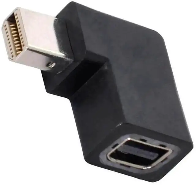 Main image of Angled Mini DisplayPort 1.4 Male to DP Female Adapter, 8K 60Hz 4K 144Hz UHD 7680×4320 Ultra-HD Video Converter for Laptop PC Monitor Graphics Card