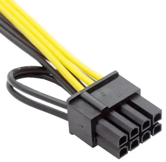 Alt view image 2 of 6 - 6 Pin Female to 8 Pin Male GPU Power Supply Cable, 20.5 Inch / 52CM Graphics Card Auxiliary Power Cord for Desktop PC