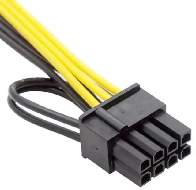 Alt view image 2 of 6 - 6 Pin Female to 8 Pin Male GPU Power Cable, 20.5 Inch 52CM Graphics Card Auxiliary Power Supply Cord for Desktop PC Gaming Chassis