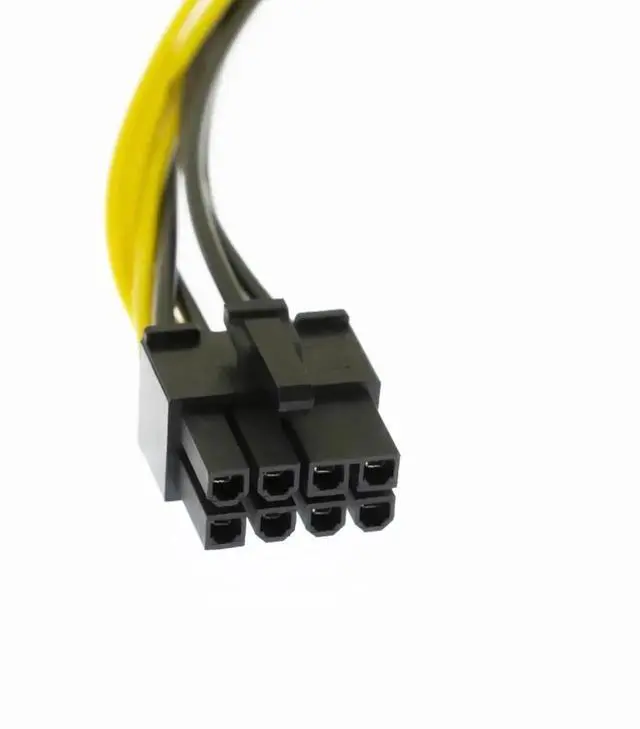 Alt view image 5 of 6 - Dual 4 Pin Molex to ATX 8 Pin GPU Power Supply Cable 8.6 Inch 22cm, Two Molex 4P to PCIe 8Pin Graphics Card Power Adapter Cord for Desktop Gaming Video Card PC Hardware Upgrade