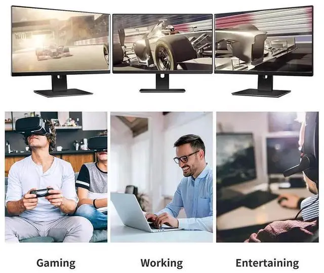 Alt view image 2 of 7 - 3.3FT DP 1.4 DisplayPort Cable, Nylon Braided High Speed Display Port Cord, Supports 8K@60Hz,4K@120Hz,2K,HDR,HBR3,HDCP 2.2,32.4Gbps Bandwidth, Compatible with Gaming Monitor, Laptop, PC, HD TV