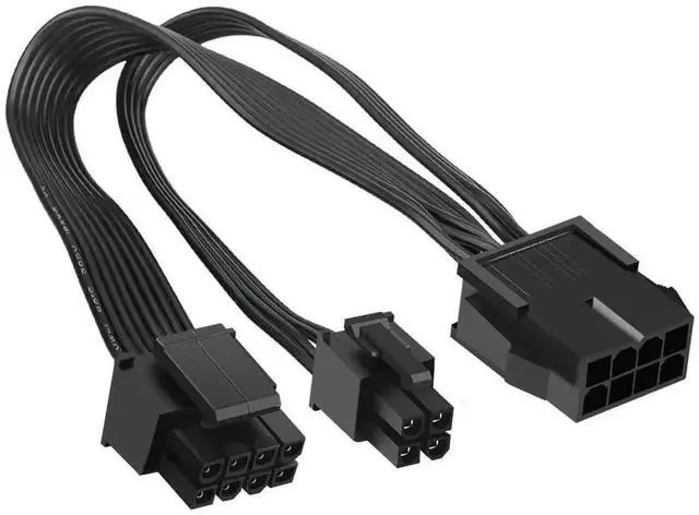 Main image of 2 Pack EPS12V CPU 8 Pin Female to CPU ATX 8 Pin & ATX 4 Pin Male Power Y-Splitter Cable, 10.6 Inch Motherboard CPU Power Extension Cord, EPS 12V Power Cable for Desktop Motherboard