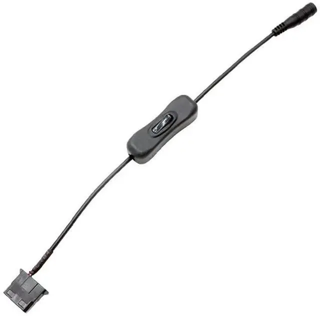 Alt view image 2 of 7 - 11.8 Inch DC Power Plug to Molex 4-Pin PC Fan Power Adapter Cable with ON/OFF Switch, DC Jack to Molex 4 Pin Connector Power Cord for Computer Cooling Fan
