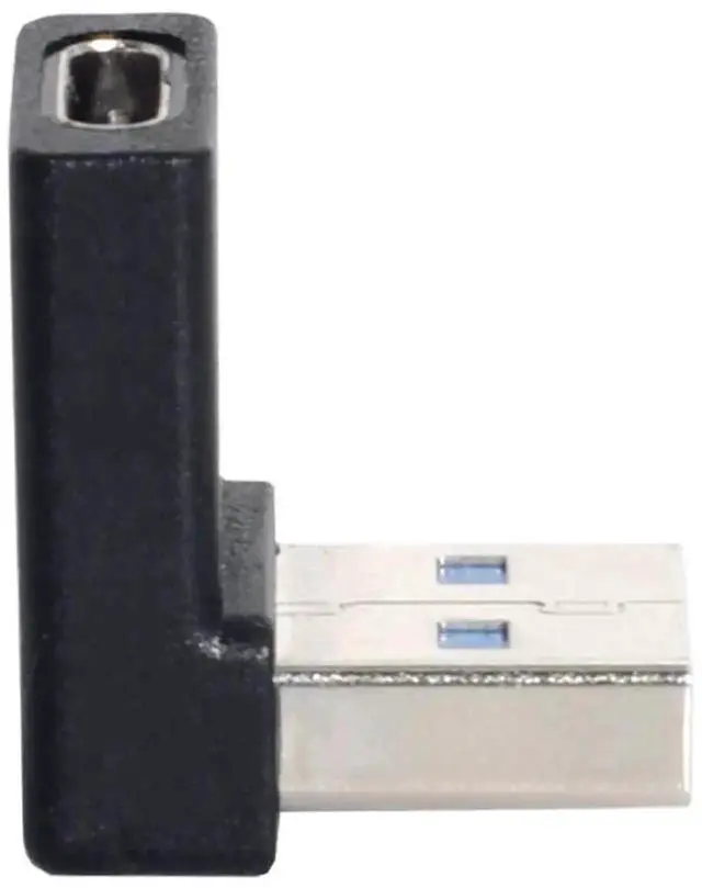 Alt view image 4 of 7 - 90 Degree Down Angled USB 3.0 A Male to Type-C Female Adapter, 5Gbps High Speed USB-C Data Connector for Laptop Desktop