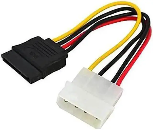Alt view image 4 of 6 - 2.5" to 3.5" Hard Drive Metal Mounting Bracket Adapter, HDD SSD Holder with IDE 4P to SATA 15Pin Power Cable & SATA 3.0 Data Cable for Desktop PC Server, Yellow