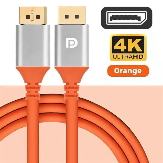 Alt view image 2 of 7 - 1M DisplayPort to DisplayPort Male to Male Cable, 4K Ultra High Flex Soft DP Monitor Cable, Super Flexible Cord for PC Graphics Card Gaming Monitor