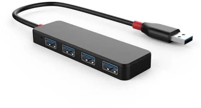 Main image of 4 Port USB 3.0 Hub, High Speed Multi USB Splitter Expander, Portable Plastic Shell USB 3.0 Hub for Desktop PC Laptop, Support Multiple USB Devices Connection