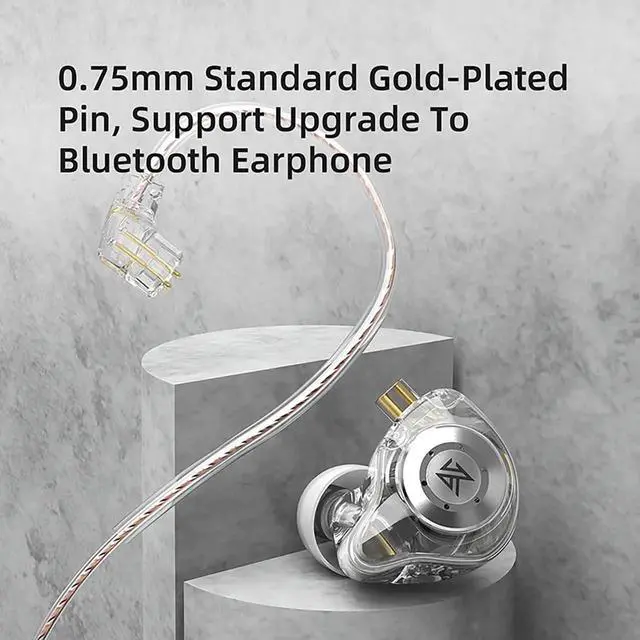 Alt view image 2 of 7 - EDX Pro Gaming Earbuds, HiFi IEM In Ear Monitor Headphones, Deep Bass Wired Earphones with Detachable Cable, for Audiophiles, DJs and Singers
