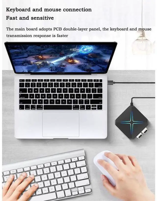 Alt view image 7 of 7 - USB 2.0 Multi-Function Hub, 1-to-6 USB Splitter Expander with Card Reader & 3.5mm Audio Jack, Supports Microphone and Audio Output