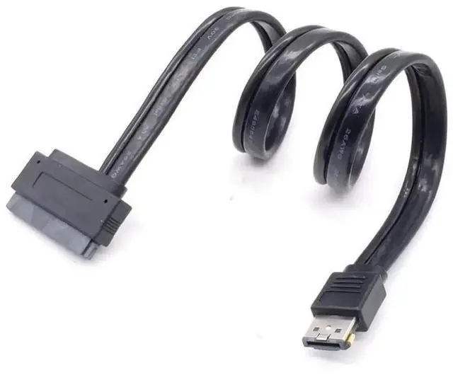 Main image of 1Pc eSATA USB 2.0 Combo to 22Pin SATA HDD Adapter Cable, 5V 12V Power Supply for 2.5 Inch & 3.5 Inch SATA Hard Drives