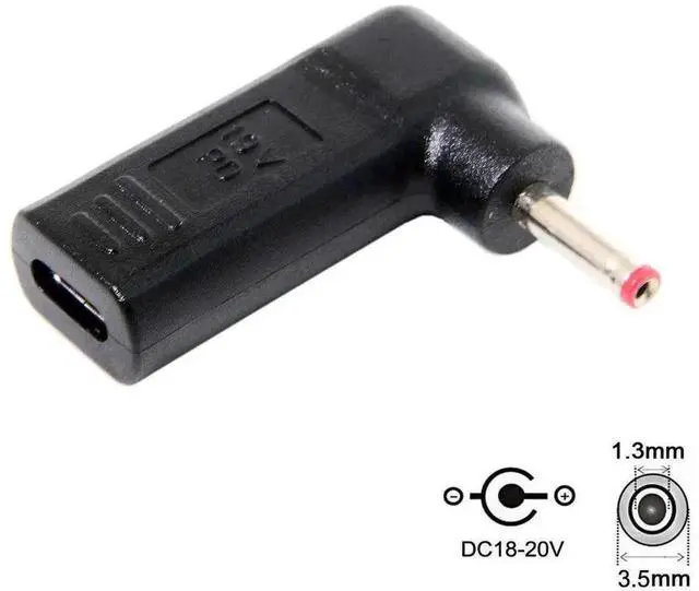 Alt view image 6 of 7 - USB-C to DC 19V PD Trigger Adapter, USB 3.1 Type-C to DC 3.5x1.3mm Male Power Converter PD Emulator Decoy Cable for ViewSonic M1+ Portable Projector
