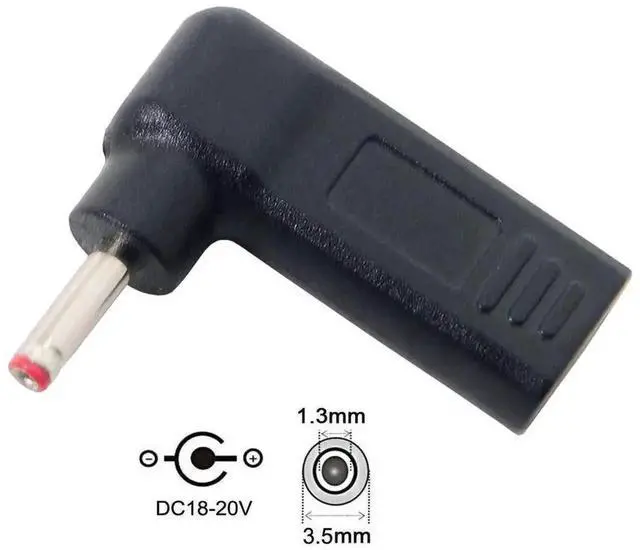 Alt view image 4 of 7 - USB-C to DC 19V PD Trigger Adapter, USB 3.1 Type-C to DC 3.5x1.3mm Male Power Converter PD Emulator Decoy Cable for ViewSonic M1+ Portable Projector