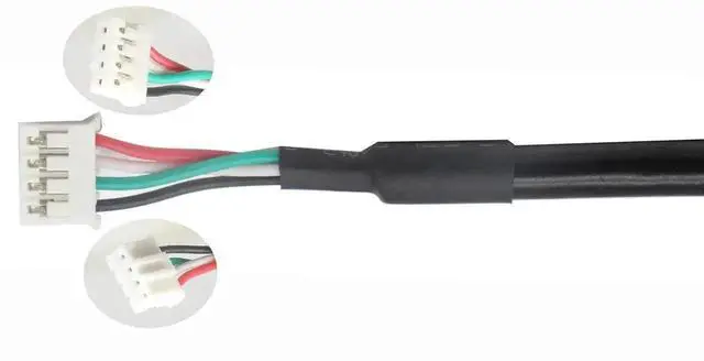 Alt view image 3 of 7 - Panel Mount USB 2.0 A Cable, USB A Female Panel Mount to 4 Pin Female Dupont Motherboard USB Header Cable, 30cm/12 Inch Internal USB Extension Wire