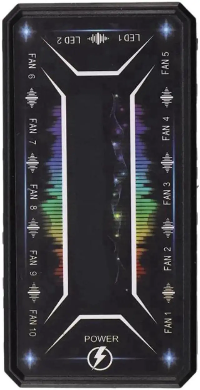 Alt view image 4 of 4 - WISDUM PC Case RGB Fan Control Board with Remote Control, 10 Ports RGB Fan Lighting Controller, Wireless Color Mode Switch Panel for Computer Gaming Chassis Cooling Fans