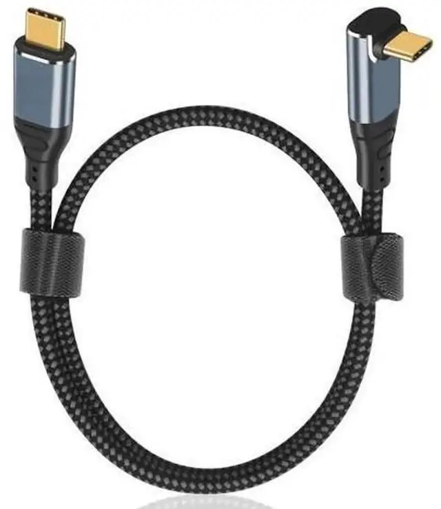 Main image of 1.5FT Up-Down 90 Degree USB C to USB C Cable, PD3.1 240W Fast Charging Angled Type-C Short Cable for Laptop Handheld Game Console Smartphone