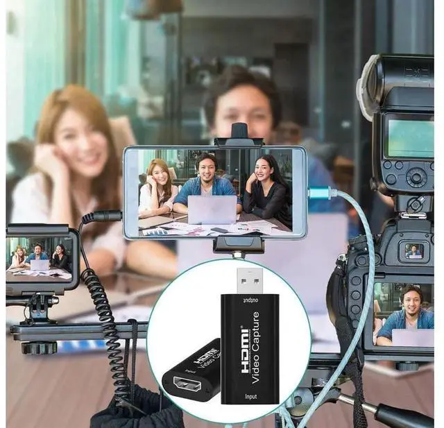 Alt view image 3 of 7 - HDMI to USB Audio Video Capture Card, Full HD 1080P Game Capture Adapter, HD Video Recording Device for DSLR Camcorder Action Cam Live Streaming on PC Mac