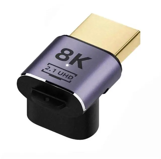 Alt view image 6 of 7 - 8K@60Hz HDMI Male to HDMI 2.1 Female 90 Degree Down Angled Adapter,48Gbps UHD Extension Converter,Support Dynamic HDR eARC 3D for Graphics Card,Game Console,Monitor,HDTV