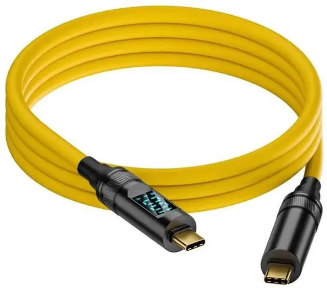 Main image of 100cm USB-C Male to Male Cable with Smart LED Display,100W PD Fast Charging 20Gbps Data 8K Video Type-C Cord,USB3.2 Cable for Laptop,External SSD,Smartphone,Tablet Full-Function Connection