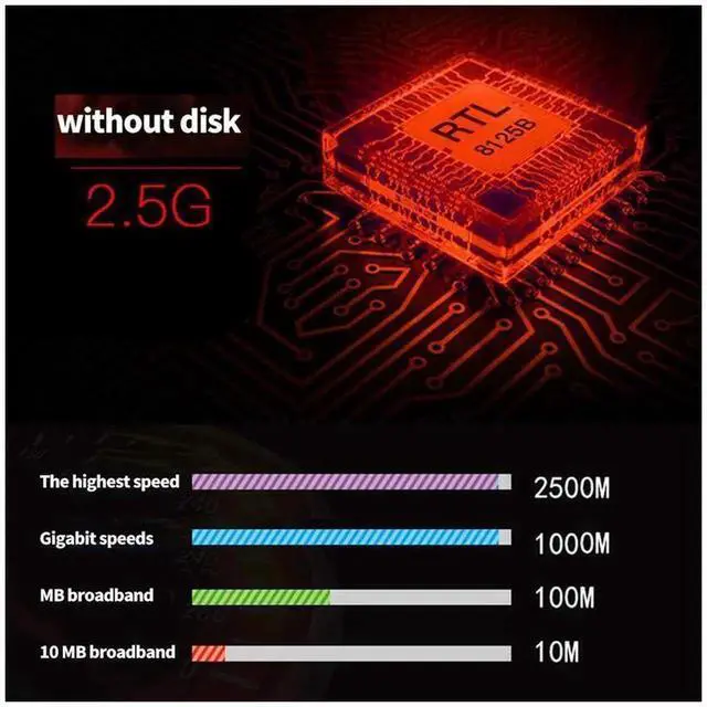 Alt view image 3 of 6 - eokCXOY PCIE 1X 2.5G Gigabit Ethernet Card,RTL8125B Chip RJ45 2500Mbps Network Adapter,PCI Express 2.5Gbps LAN Card,PXE Boot Supported for Desktop PC Server NAS