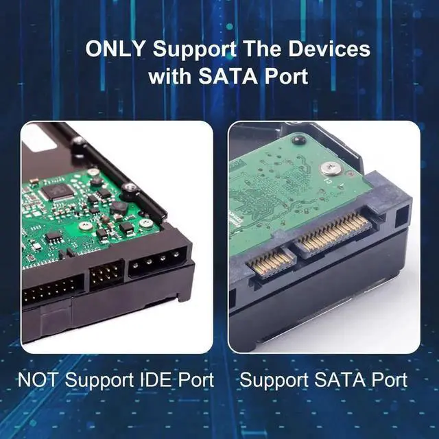 Alt view image 6 of 7 - 2 Pack 15Pin SATA to 5 SATA Power Splitter Extension Cable, 21 Inches SATA Power Y Cable for HDD, SSD, Desktop Storage Drives