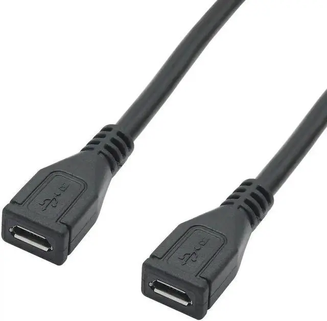 Alt view image 4 of 7 - 2Pcs 9Inch Short Micro USB Female to Female Extension Cable, Micro USB Charging & Data Sync Cord for Cellphone, Tablet, MP3 and Micro USB Devices