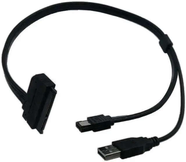 Main image of 2.5" HDD SATA 22Pin to eSATA & USB Powered Adapter Cable, SATA to eSATA Data Transfer Cable for 2.5 Inch SATA Hard Drives