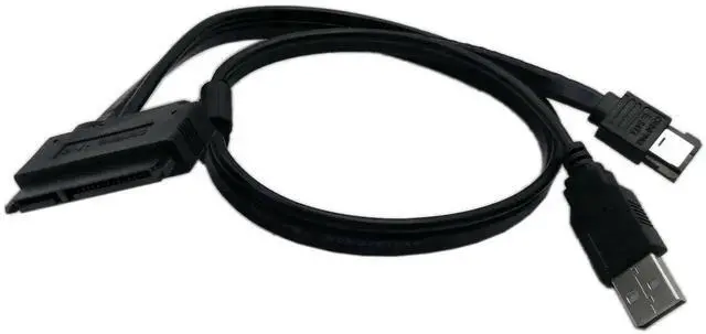 Alt view image 3 of 5 - 2.5" HDD SATA 22Pin to eSATA & USB Powered Adapter Cable, SATA to eSATA Data Transfer Cable for 2.5 Inch SATA Hard Drives