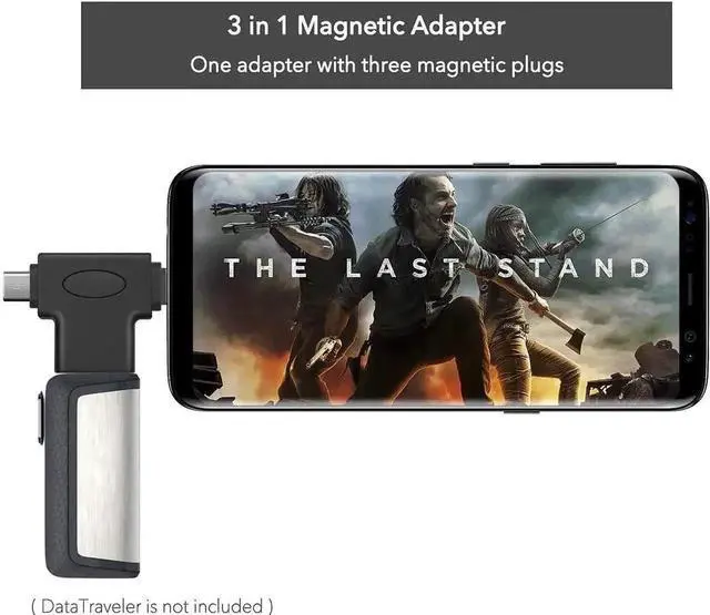 Alt view image 3 of 7 - 2 in 1 OTG Adapter, USB 3.0 Female to Micro USB Male & Type C Male Connector, Dual-port USB OTG Converter for Android Smartphones, Tablets, USB Peripherals (1 Pack)