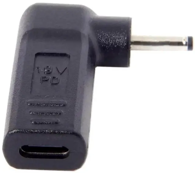 Alt view image 5 of 7 - 90 Degree Angled USB 3.1 Type-C Female to DC 20V 3.0x1.1mm Plug PD Trigger Emulator Adapter, USB-C PD to DC 3.0*1.1mm Power Converter for Notebook & DC Equipment