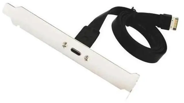 Main image of 50cm Type E to USB 3.1 Type C Front Panel Header Extension Cable, Internal Motherboard Type-E to USB-C Adapter Cable with Mount Panel for PC Desktop Chassis Modification