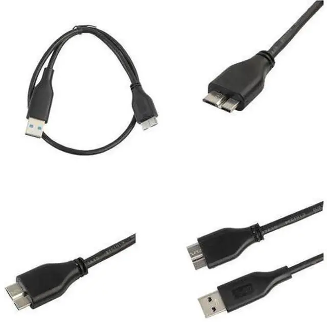 Alt view image 2 of 7 - USB 3.0 A Male to Micro B Male Data Sync Cable, USB 3.0 Micro B Hard Drive Cable for External Portable HDD SSD