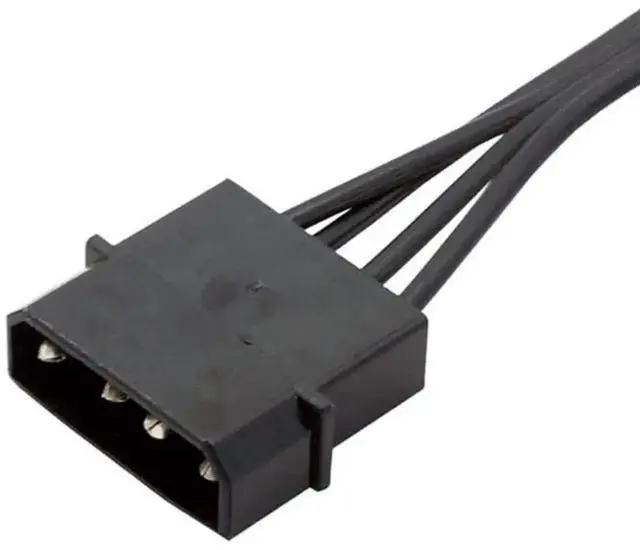 Alt view image 4 of 6 - 26 Inch (66cm) Molex 4 Pin Male to 5 x 15 Pin SATA Female Power Splitter Cable, 1 To 5 SATA Power Adapter Extension Cord for HDD, SSD, Optical Drives