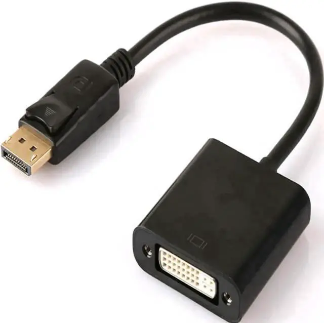 Alt view image 2 of 2 - DisplayPort Male to DVI Female Adapter, DP to DVI Video Converter Supporting 1080P Full HD, Compatible with PC, Monitor, Projector and Display Devices
