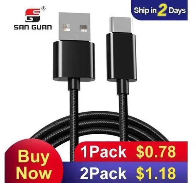 Alt view image 5 of 5 - USB 3.1 Type C to USB A Charging Cable, 2.4A QC3.0 Fast Charging USB-C Cord Compatible with Redmi Pro, Smartphones and USB-C Devices