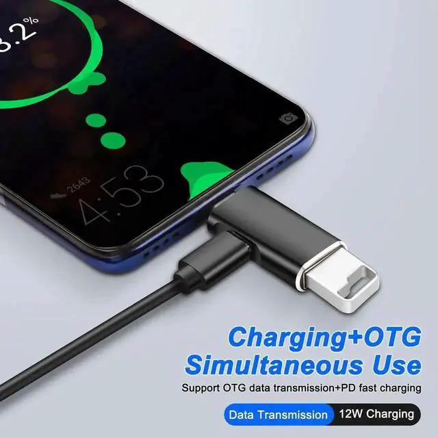 Alt view image 7 of 7 - 2 in 1 USB Type-C OTG Adapter, USB C to USB 3.0 Port + Charging & Audio Jack Converter, Compatible with External HDD, SSD, Flash Drives (2 Pack)