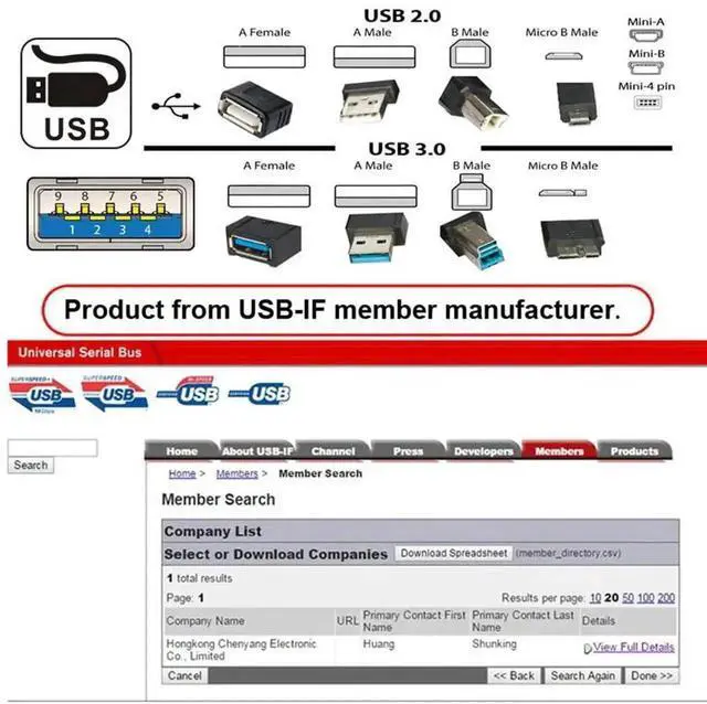 Alt view image 6 of 7 - 0.98ft USB 3.0 Type-A Male to Type-A Female Extension Cable, 5Gbps Data Transfer Cord Silver, Compatible with External SSD, Hard Drive, Digital Camera and USB-A Peripherals