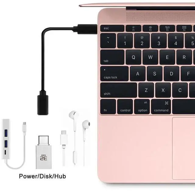 Alt view image 5 of 7 - 0.3m USB 3.1 Type-C Male to Female Extension Cable with Strain Relief Sleeve, USB-C Extender Cord Compatible with Laptops, Smartphones and All USB-C Devices