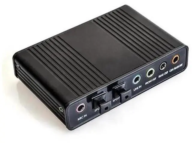 Main image of USB 2.0 External 6 Channel Sound Card, 5.1 Surround Sound Audio Adapter with Optical S/PDIF Port for PC and Laptop