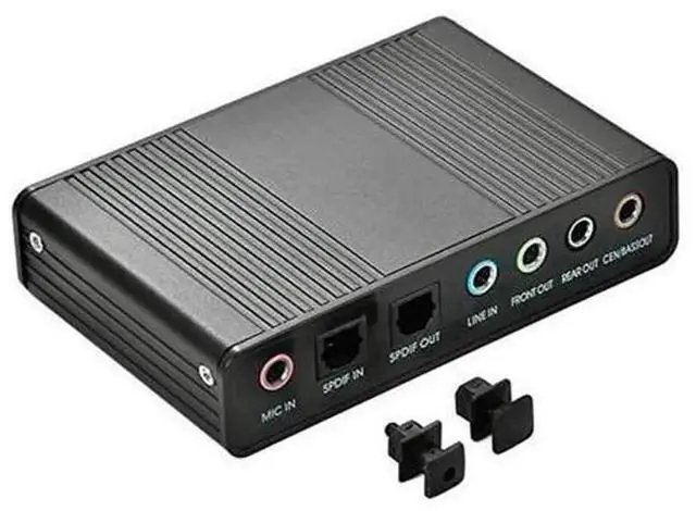 Alt view image 2 of 5 - USB 2.0 External 6 Channel Sound Card, 5.1 Surround Sound Audio Adapter with Optical S/PDIF Port for PC and Laptop