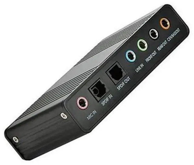Alt view image 4 of 5 - USB 2.0 External 6 Channel Sound Card, 5.1 Surround Sound Audio Adapter with Optical S/PDIF Port for PC and Laptop