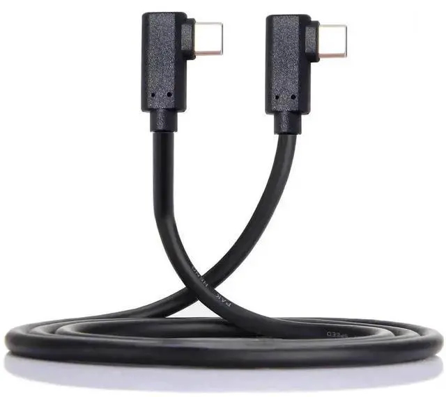 Alt view image 5 of 7 - 1M Gen2 USB-C to USB-C Cable, Dual 90 Degree Left & Right Angled Type-C Male to Male Cord, 10Gbps Data Transfer, 65W PD Fast Charging Cable