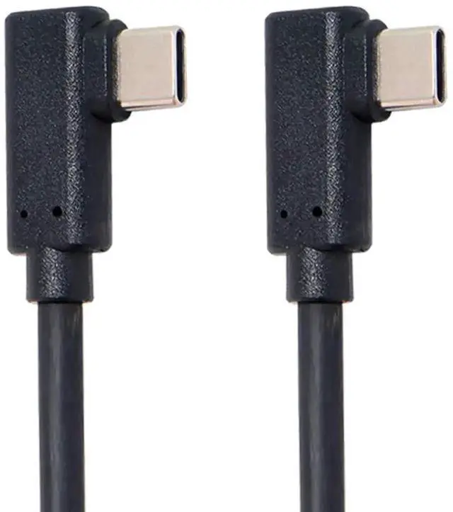 Alt view image 3 of 7 - 1M Gen2 USB-C to USB-C Cable, Dual 90 Degree Left & Right Angled Type-C Male to Male Cord, 10Gbps Data Transfer, 65W PD Fast Charging Cable