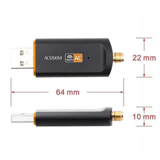 Alt view image 5 of 7 - 1200Mbps USB 3.0 Dual Band WiFi Adapter, RTL8812 Chipset 2.4GHz & 5GHz Wireless Dongle with AC Antenna, High Speed Network Receiver for Desktop & Laptop, eokCXOY