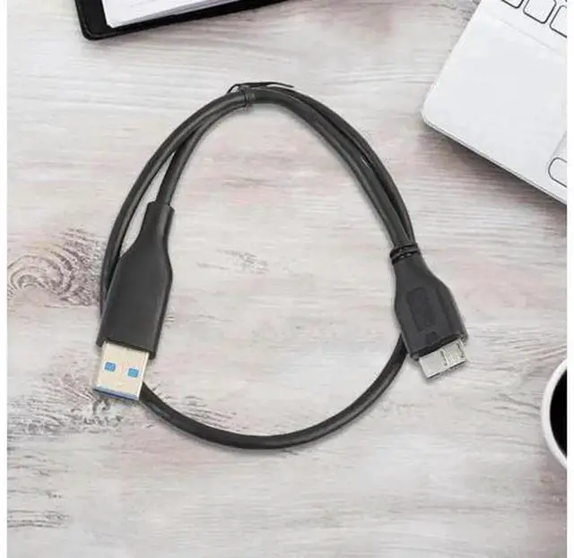 Alt view image 7 of 7 - USB 3.0 A Male to Micro B Male Cable, USB 3.0 Micro B Data Sync Cord for External Hard Disk Drive, External HDD