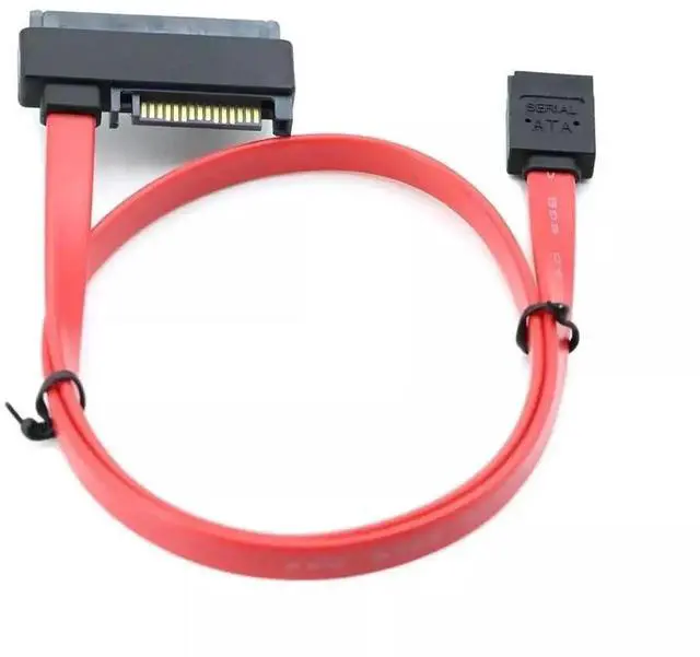 Alt view image 2 of 5 - SFF-8482 SAS 29+15Pin Female to SATA 7Pin Female Hard Drive Adapter Cable, 50CM SAS to SATA Conversion Cable