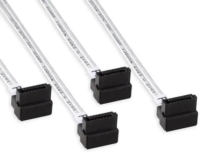 Alt view image 3 of 7 - MiniSAS SFF-8087 Fan-Out Breakout Cable, SFF-8087 to 4 Right Angle SATA 7Pin, 6Gbps High Speed Cable for RAID Controllers, Servers and Storage Enclosures, 0.5M (1.6FT)