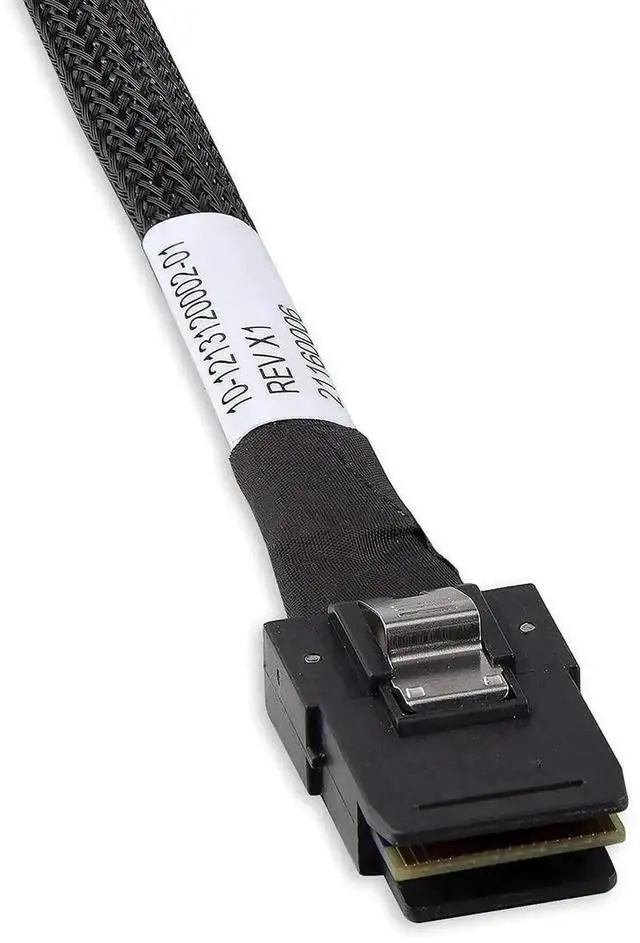 Alt view image 4 of 7 - MiniSAS SFF-8087 Fan-Out Breakout Cable, SFF-8087 to 4 Right Angle SATA 7Pin, 6Gbps High Speed Cable for RAID Controllers, Servers and Storage Enclosures, 0.5M (1.6FT)