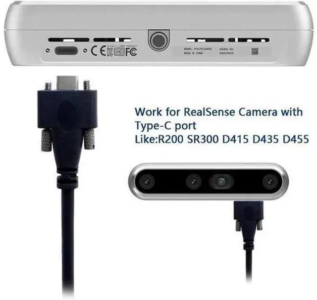 Alt view image 2 of 7 - Panel Mount USB 3.1 Type-C Male to Male Locking Cable with M2 Screws, 10Gbps High Speed Data Transfer Cord, Secure Fixed USB-C Cable 1.2M for Industrial Equipment, Cabinet and Embedded Devices